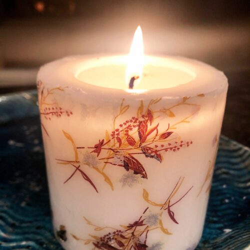 Alternative view of Floral Handcrafted Candle, Natural Soy Wax Candle