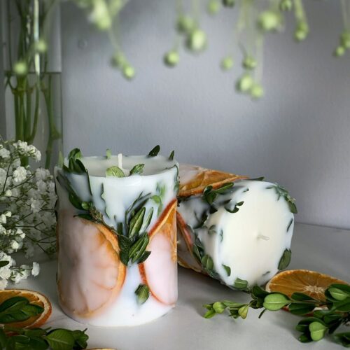 Unique Aesthetic Homemade Candles Cute Apartment Boho Decor, Room Decor Aesthetic