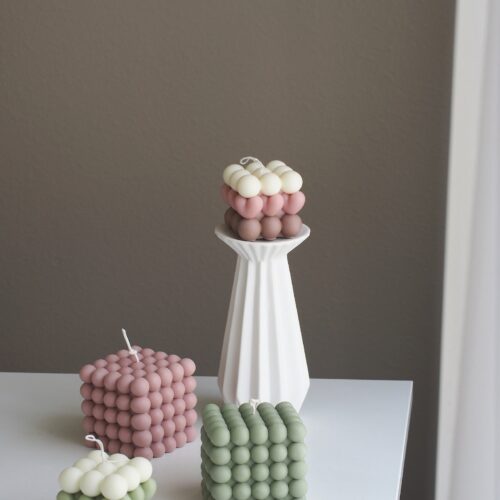 Alternative view of BubbleX Cube Candle, Scented Candle Minimalist Home Decor