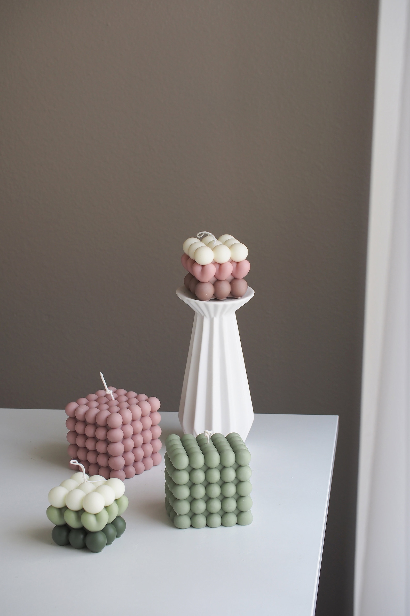 BubbleX Cube Candle, Scented Candle Minimalist Home Decor - Image 2