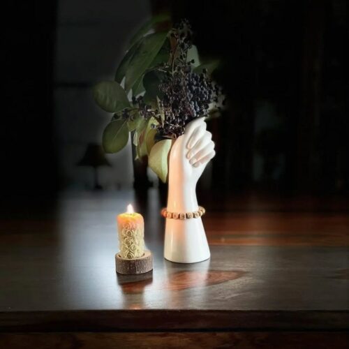 Alternative view of Modern Hand-Shaped Ceramic Vase