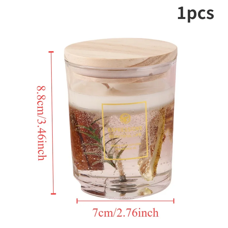 Handmade Jelly Dried Flower Essential Oil Scented Candle - Image 5