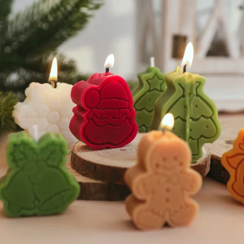 Alternative view of Set of Christmas Holiday Scented Candles Home Decoration (4pcs)