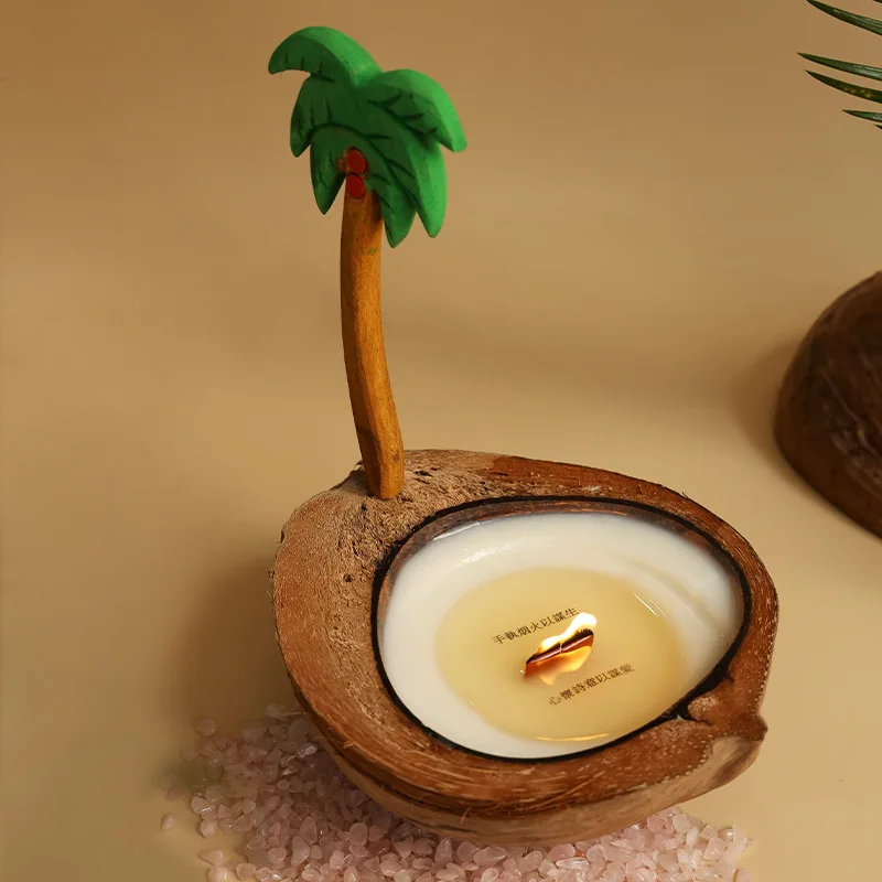 Coconut Shell Fragrance Aromatherapy Candle Box - Image 3