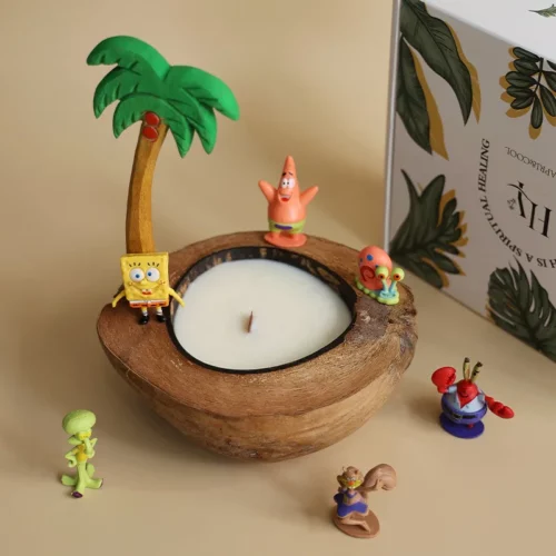 Alternative view of Coconut Shell Fragrance Aromatherapy Candle Box
