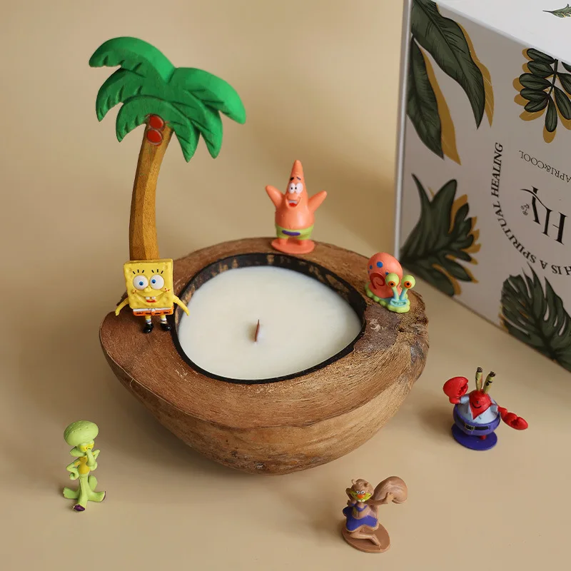 Coconut Shell Fragrance Aromatherapy Candle Box - Image 2