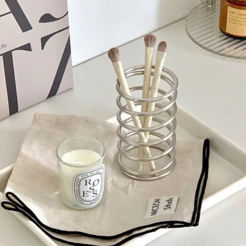 Alternative view of Smile Station Stainless Steel Toothbrush Holder