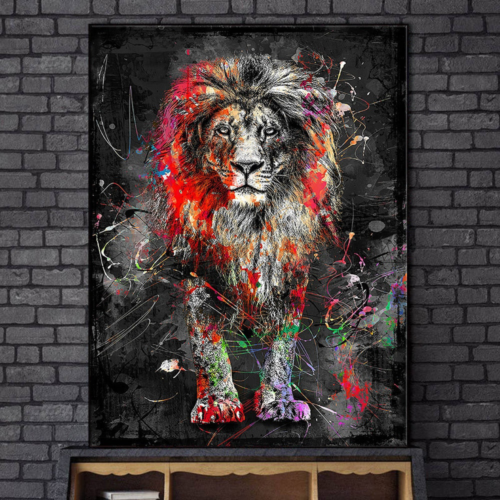 Nordic Lion Painting - Image 5