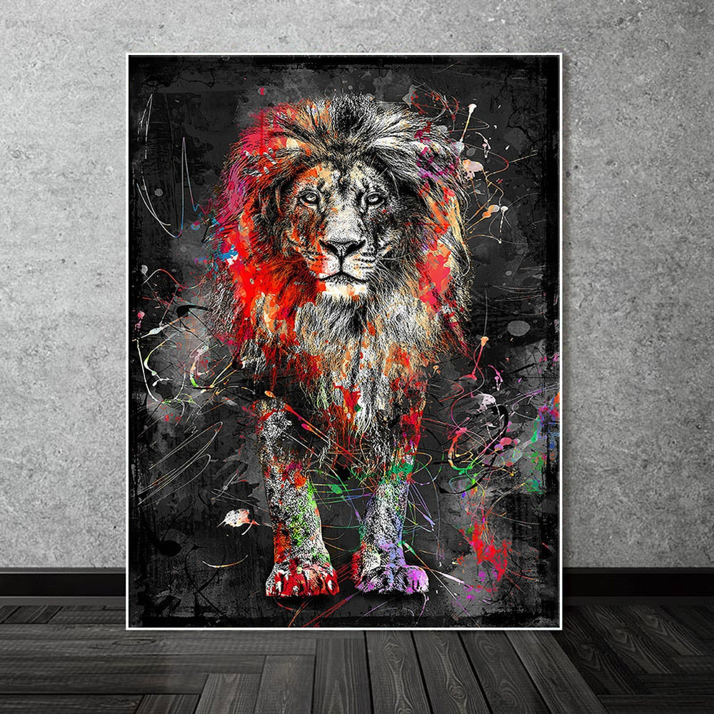 Nordic Lion Painting - Image 4