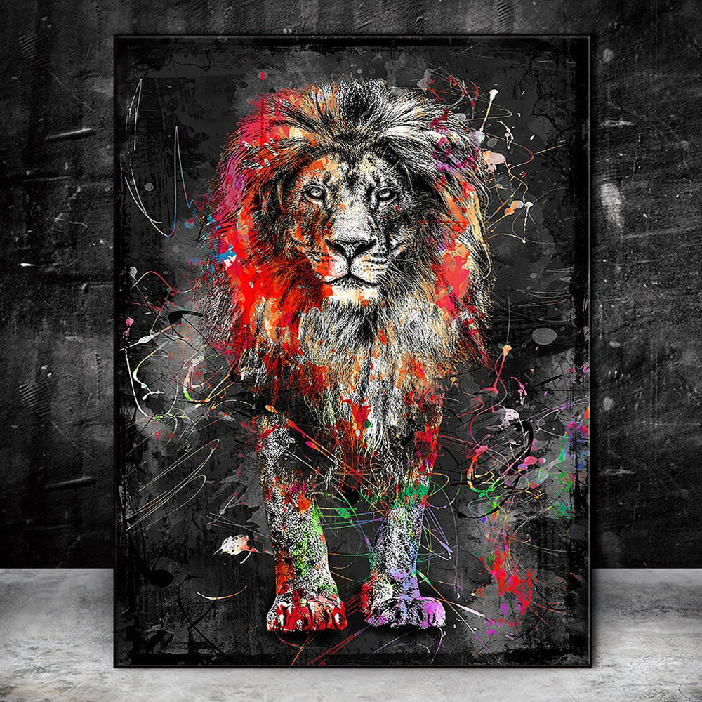 Nordic Lion Painting - Image 3