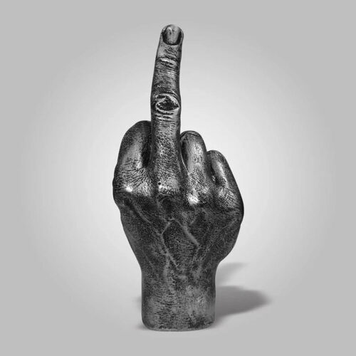 Alternative view of I Have A Bad Attitude Sculpture
