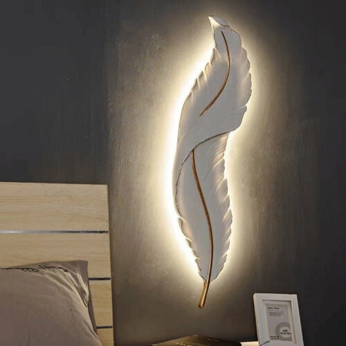 Alternative view of Nordic Feather Wall Lamp