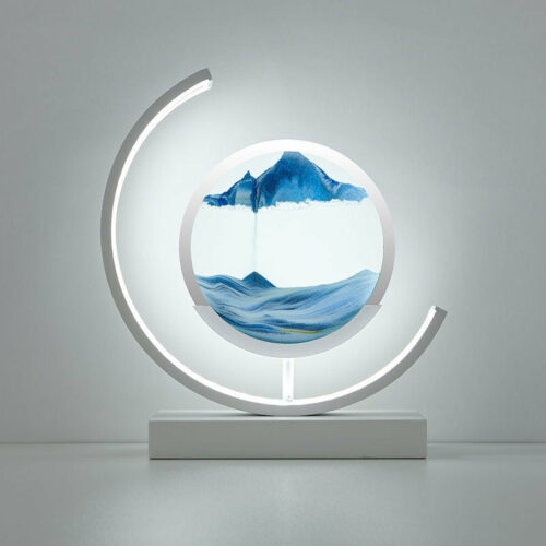 Alternative view of Sand And Water Moving Art LED Moon Lamp