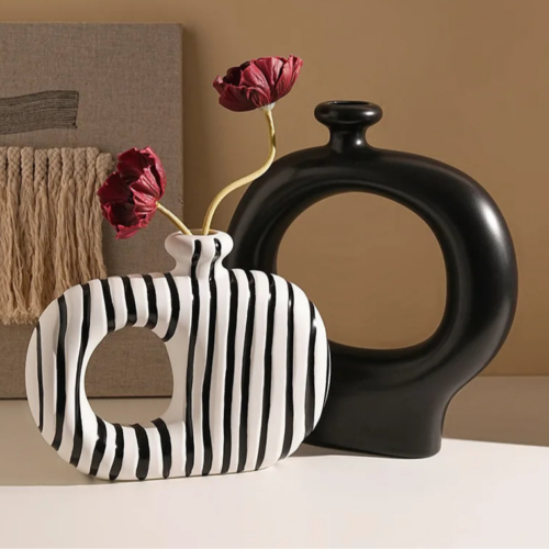 Stripes & Stems Vase