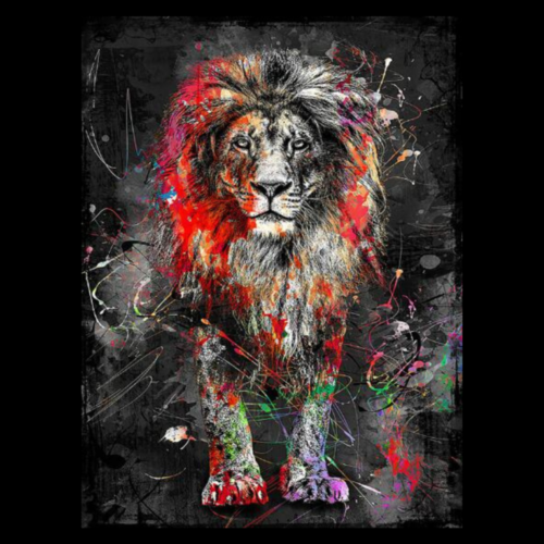 Alternative view of Nordic Lion Painting