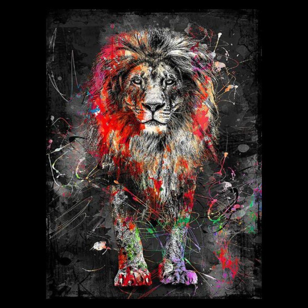 Nordic Lion Painting - Image 2