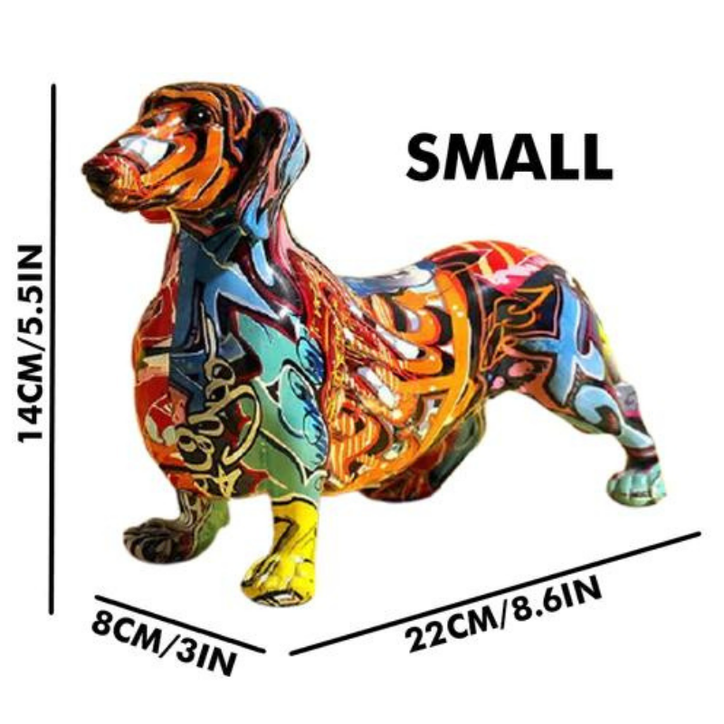 Dachshund Nordic Painted Statue - Image 6