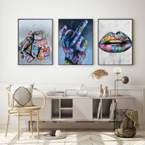 Alternative view of Say It With Graffiti Paintings