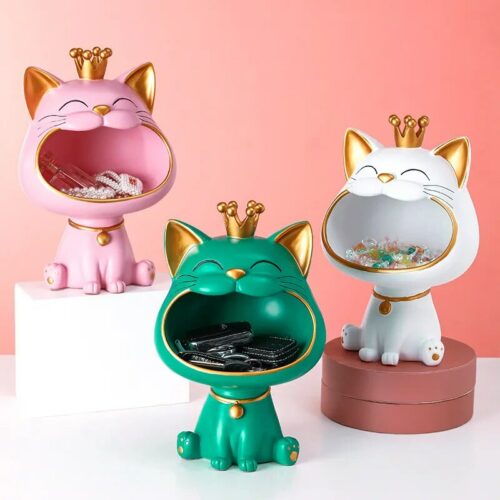 Alternative view of Lucky Cat Storage Bin